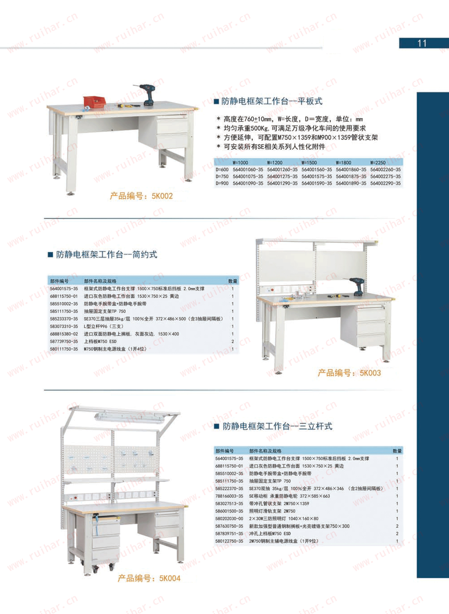 防靜電框架式雙層工作臺(tái)，SEG-05-A，SEG-05-B，SEG-05-C，SEG-05-D,森億